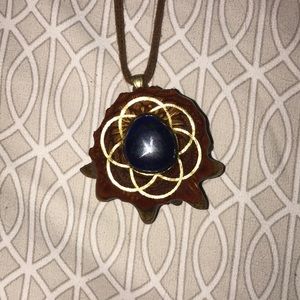 Lapis lazuli thirdeye pinecone medium handmade